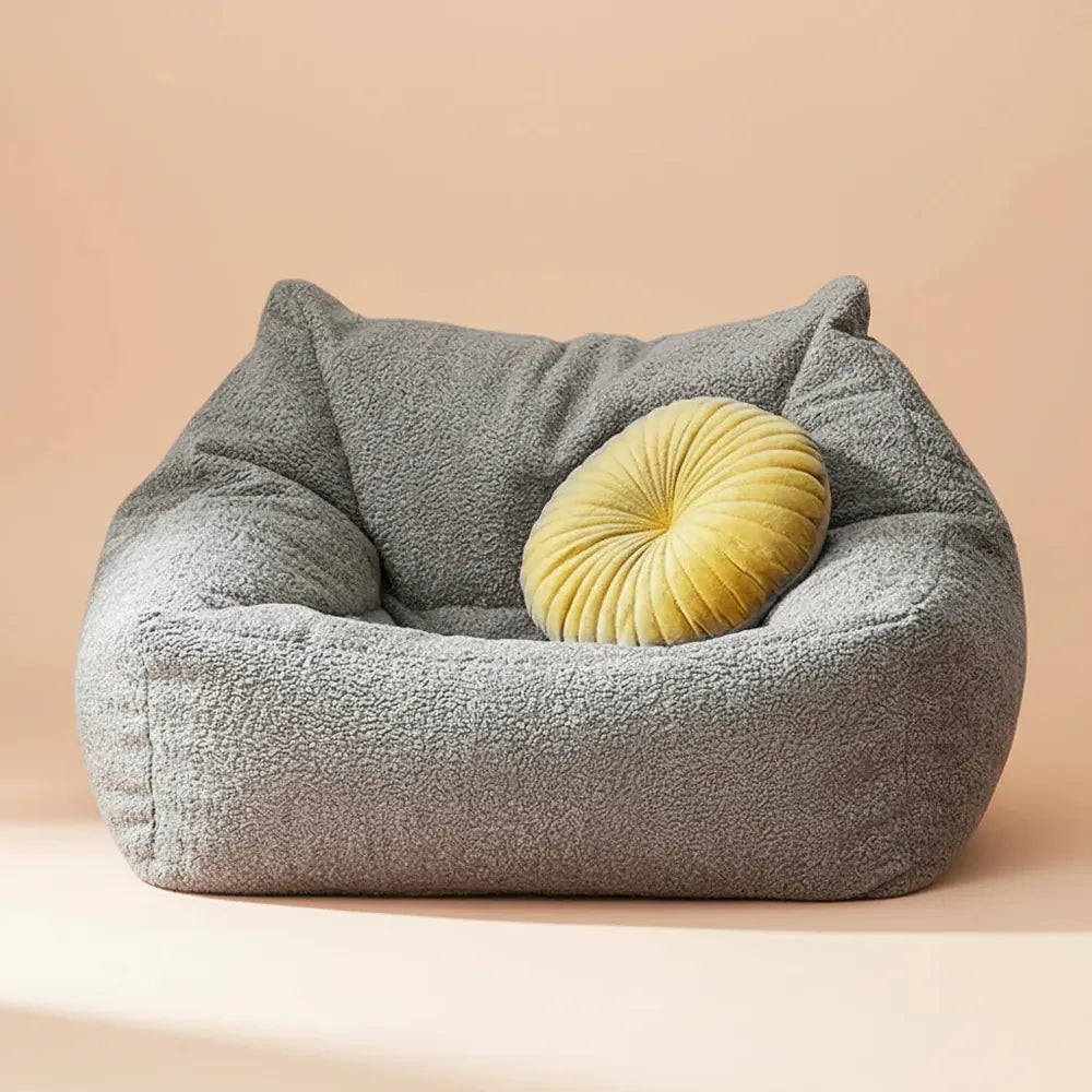 OTAUTAU-Pouf en Faux Cachemire avec Remplissage pour Adulte, Chaise, Pouf, Salon, Siège au Sol, Cana