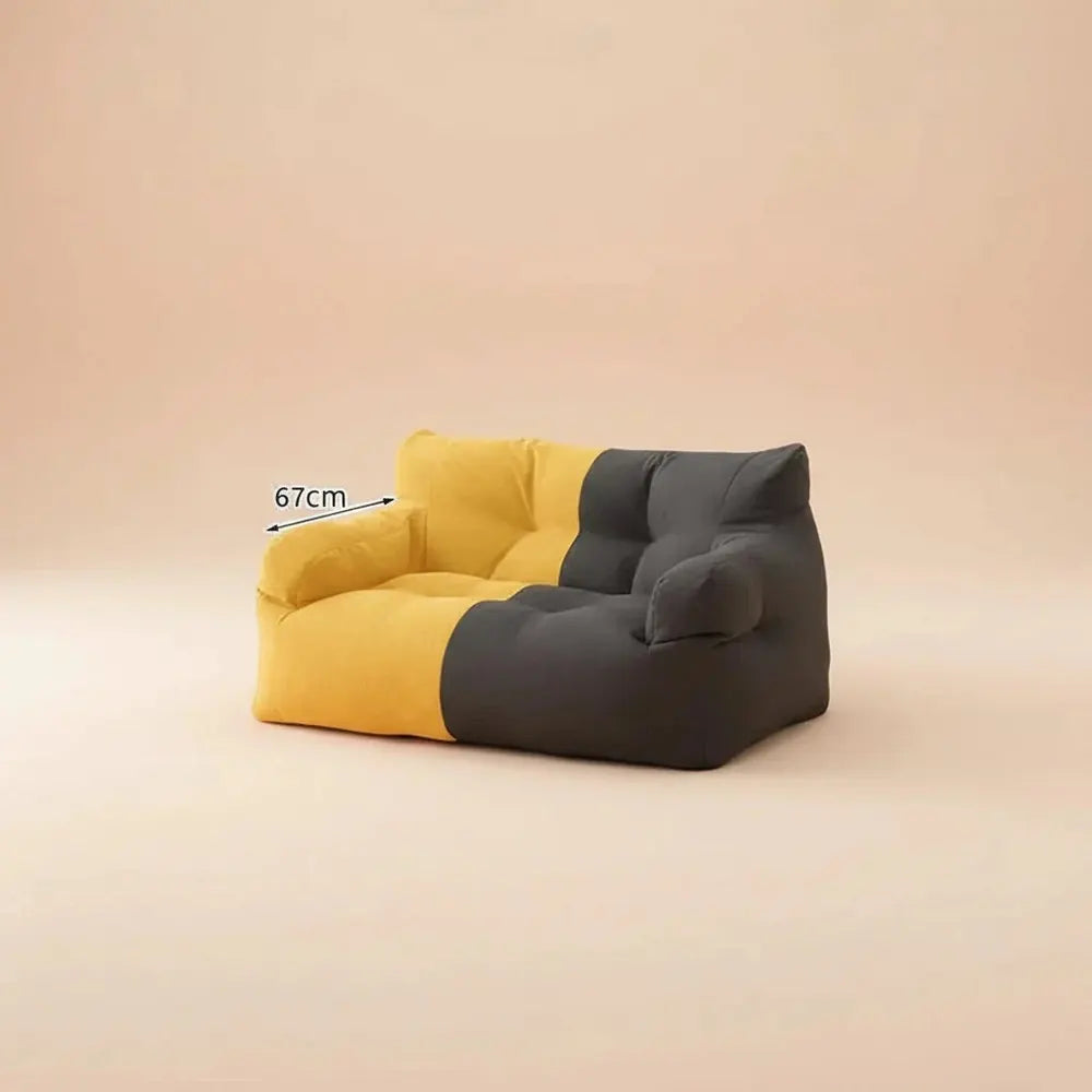 Gaint Paresseux Bean Bag Canapé avec rembourrage en mousse en peluche Mattres de sol Grand canapé de