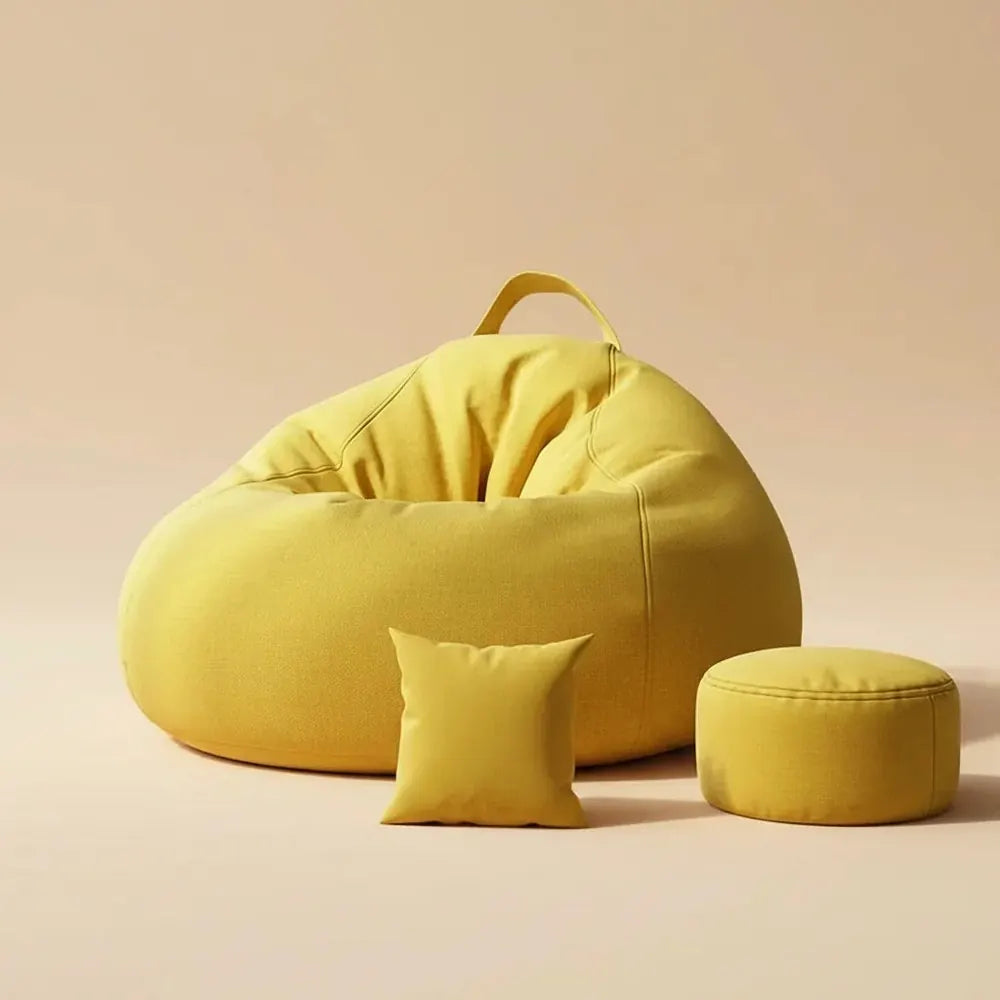 Pouf de sol individuel convertible en lit, avec rembourrage